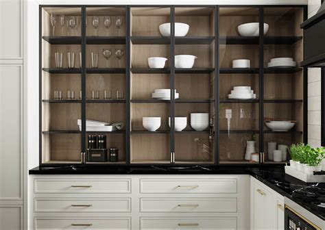 black steel glass cabinet doors|kitchen cabinets aluminum glass door.